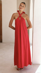 Tavia Maxi Dress - Red
