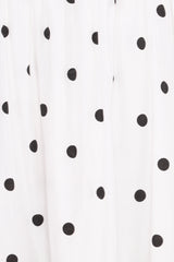 Mona Mini Dress - Black Polka