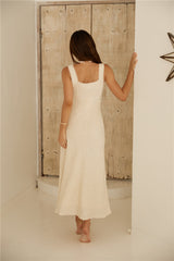 Lemon Squeeze Maxi Dress Beige