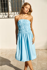 Princess Treatment Bubble Hem Midi Dress