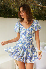 Moonlight Melody Mini Dress Blue
