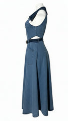 Althea Denim Midi Dress