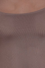 Charice Midi Dress - Brown