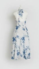 Maribel Floral Halter Midi Dress
