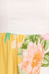 Nissa Mini Dress - Yellow Poppy