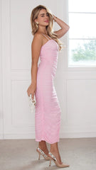 Zoe Ruched Midi Dress
