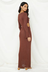 The One That Got Away Maxi Dress Brown
