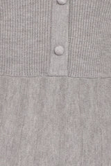 Darlina Long Sleeve Mini Dress - Heather Grey