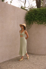 Soft Silhouette Maxi Dress Sage