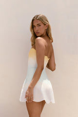 Dewdrop Dreams Strapless Mini Dress Ombre