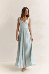Song Of The Sky Plisse Maxi Dress Sage