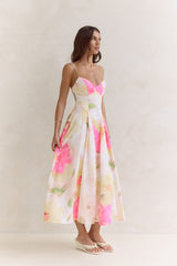 Field Of Wishes Maxi Dress Yellow Floral