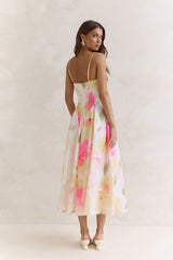 Field Of Wishes Maxi Dress Yellow Floral