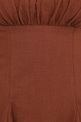 Anora Mini Dress - Cognac