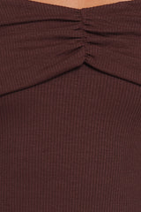 Danica Mini Dress - Chocolate Brown