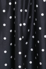 Kimbra Strapless Midi Dress - Black Polka Dot