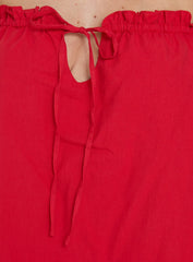 Loveless Strappy Babydoll Mini Dress Red