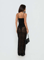 Yvanna Lace Maxi Dress Black