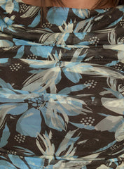 Undeniable Cut Out Maxi Dress Brown Floral Multi