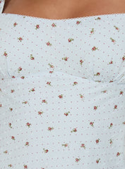 Fenrir Ruched Mini Dress Multi Floral