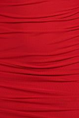 Austin Long Sleeve Mini Dress - Red