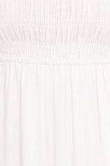 Emari Puff Sleeve Mini Dress - White