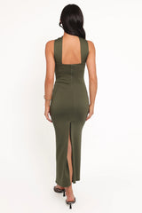 Regan Midi Dress - Olive