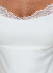 Serabelle Lace Mini Dress White