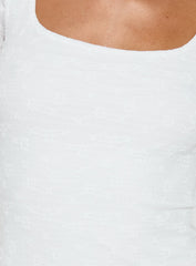 Auroraah Frill Mini Dress White