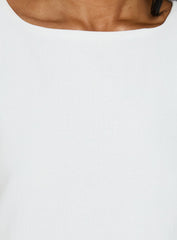 Haily Babydoll Mini Dress White