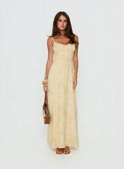 Members Only Maxi Dress Lemon