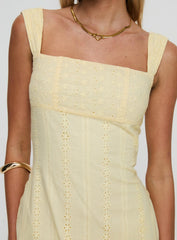 Allegro Mini Dress Lemon