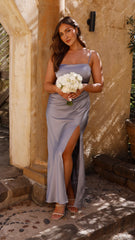Ilana Maxi Dress - Steel Blue