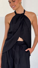 Melinda Halter Top - Black