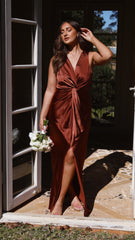Lucia Maxi Dress - Rust