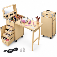 Rolling Manicure Table Makeup Station!