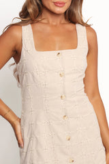 Tayla Mini Dress - Light Taupe