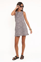 Deja Mini Dress - Leopard