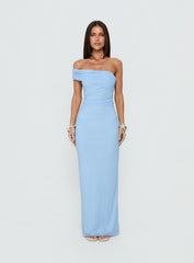 Spritzia One Shoulder Maxi Dress Blue