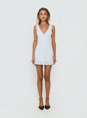 Feeling Alive Tie Back Mini Dress Blue