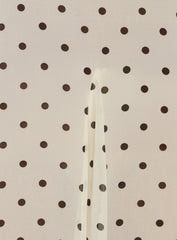 Loulah Sheer Chiffon Maxi Dress Cream Polka Dot