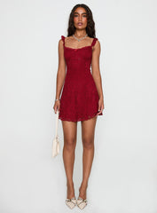 Beacall Mini Dress Red Petite