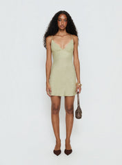 Makaia Balconette Mini Dress Sage