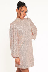 Springfield Mini Dress - Gold