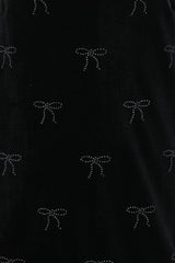 Eileen Mini Dress - Black Velvet