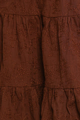 Rilie Halterneck Mini Dress - Brown