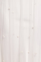 Yulia Pearl Midi Dress - Ecru