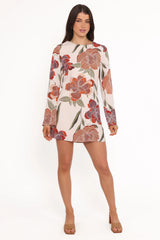 Elanira Mini Dress - Fall Floral