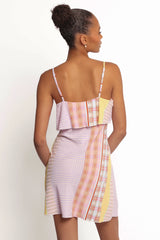 Junia Mini Dress - Pink Plaid