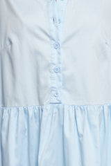 Carlotta Long Sleeve Mini Dress - Blue
